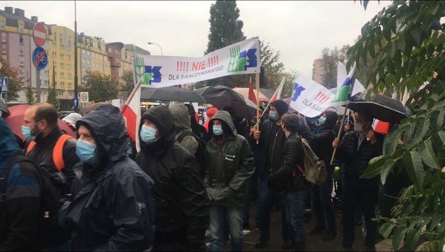 Relacja z protestu rolników w Warszawie, 13 X 2020